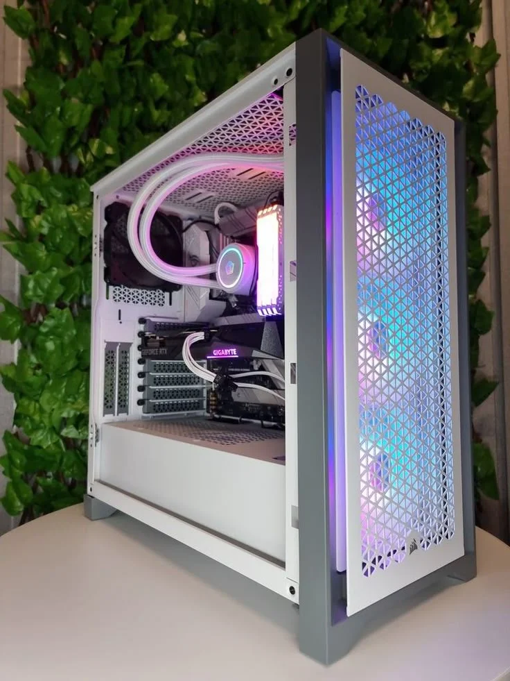 Example white mid tower build, style reference